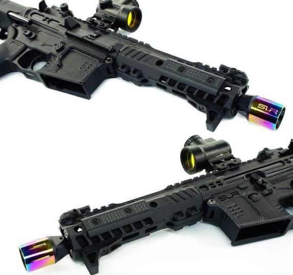SLR 14mm Reverse Thread Rainbow Flash Hider - Gel Blaster Parts & Accessories For Sale