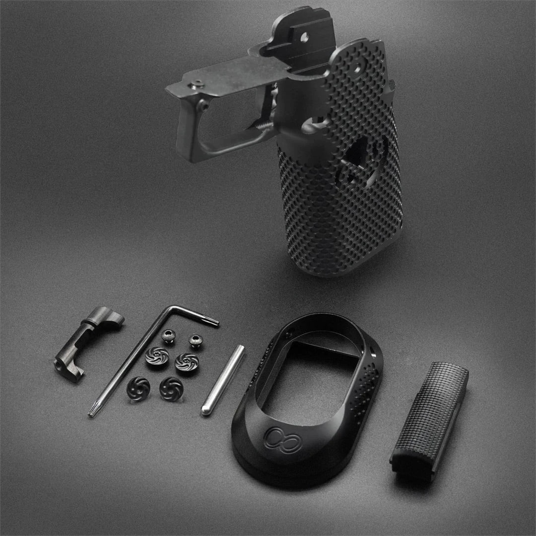 Hi-Capa CNC Aluminum Grip Set to suit TM Spec Pistols - Gel Blaster Guns, Pistols, Handguns, Rifles For Sale