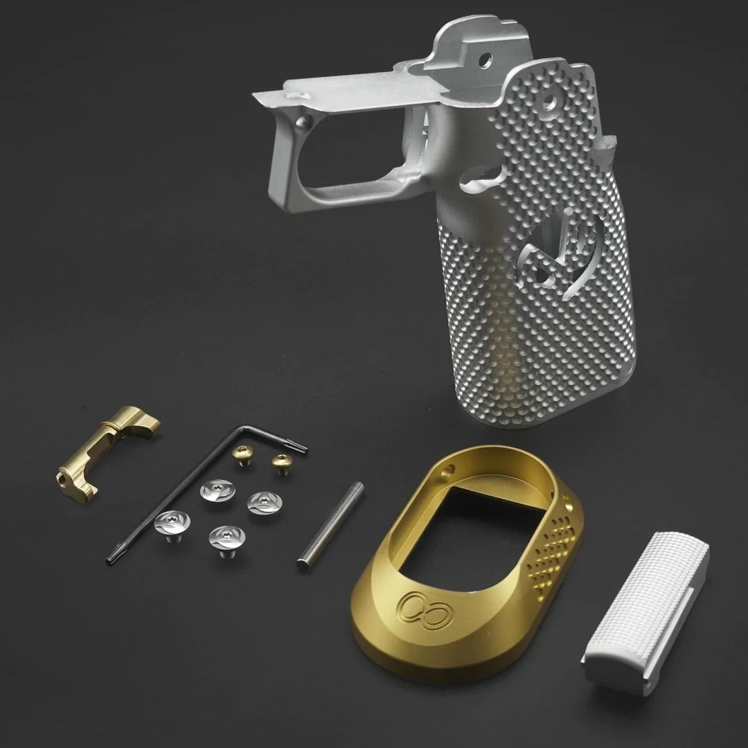 Hi-Capa CNC Aluminum Grip Set to suit TM Spec Pistols - Gel Blaster Guns, Pistols, Handguns, Rifles For Sale