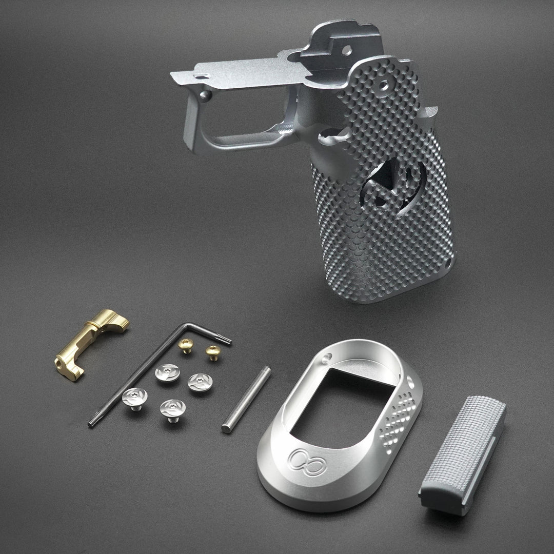 Hi-Capa CNC Aluminum Grip Set to suit TM Spec Pistols - Gel Blaster Guns, Pistols, Handguns, Rifles For Sale