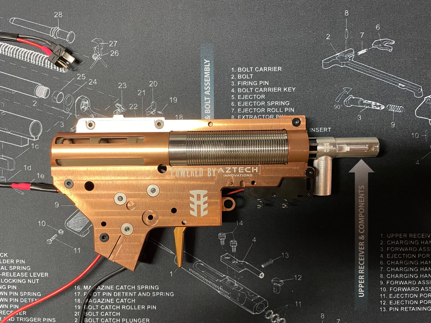 Aztech Scythe V2 complete build drop in CNC Gearbox - Gel Blaster Parts & Accessories Gearbox For Sale