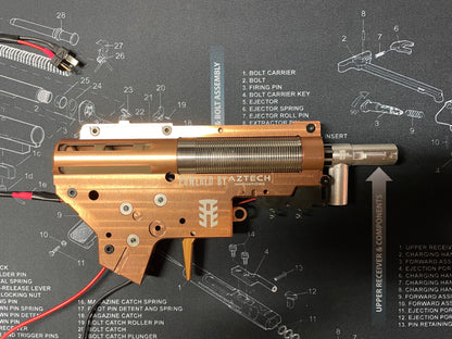 Aztech Scythe V2 complete build drop in CNC Gearbox - Gel Blaster Parts & Accessories Gearbox For Sale