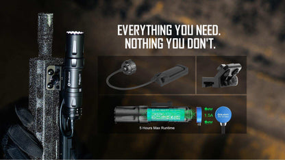Olight Odin Mini 1250 Lumens 240m Tactical Torch – Black - Gel Blaster Parts & Accessories For Sale