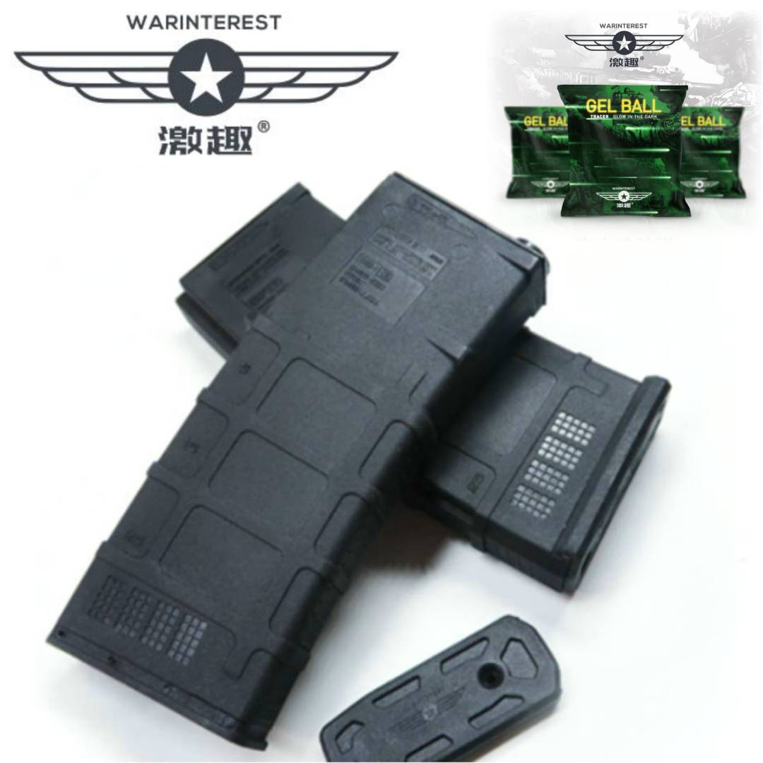 Nylon Tracer Magazine for Warinterest Glow Gel Balls (Gen 8, XM316, HK416D) (Black) - Sting Ops Tactical