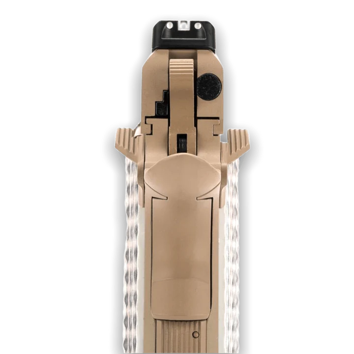 WE TECH 1911 M45A1 GELSOFT GAS BLOWBACK PISTOL - TAN - Gel Blaster Guns, Pistols, Handguns, Rifles For Sale